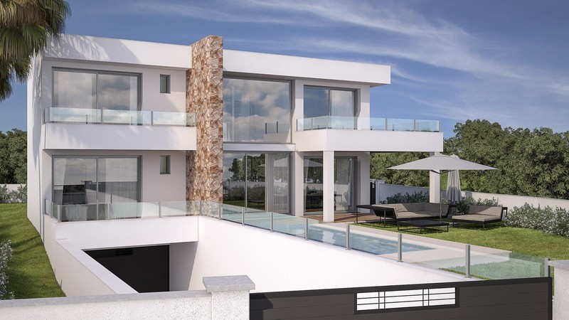 La Cala de Mijas - 3 slaapkamers, 3 badkamers moderne villa wordt gebouwd op loopafstand van het dorp en het strand